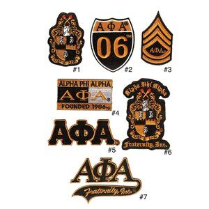 Alpha Phi Alpha Crest Fraternity DIY Iron / Sew On Patches